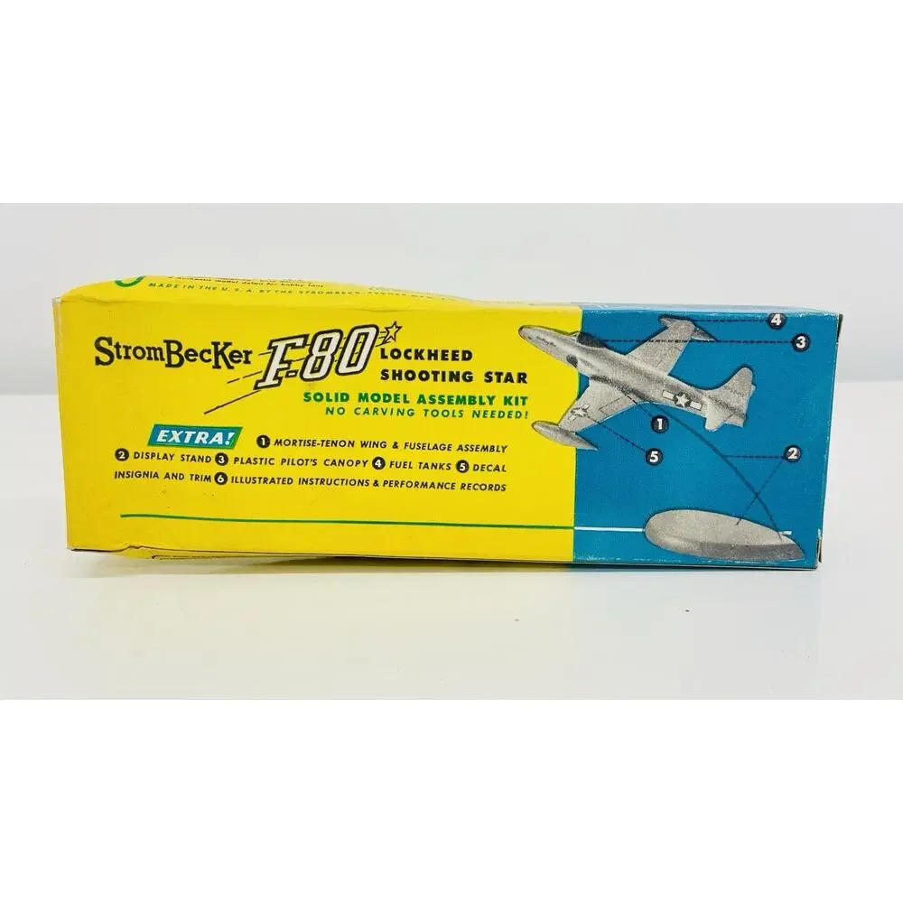 Strombecker Lockheed F-80 Shooting Star 1:72 Balsa Wood Model Kit C-32 New